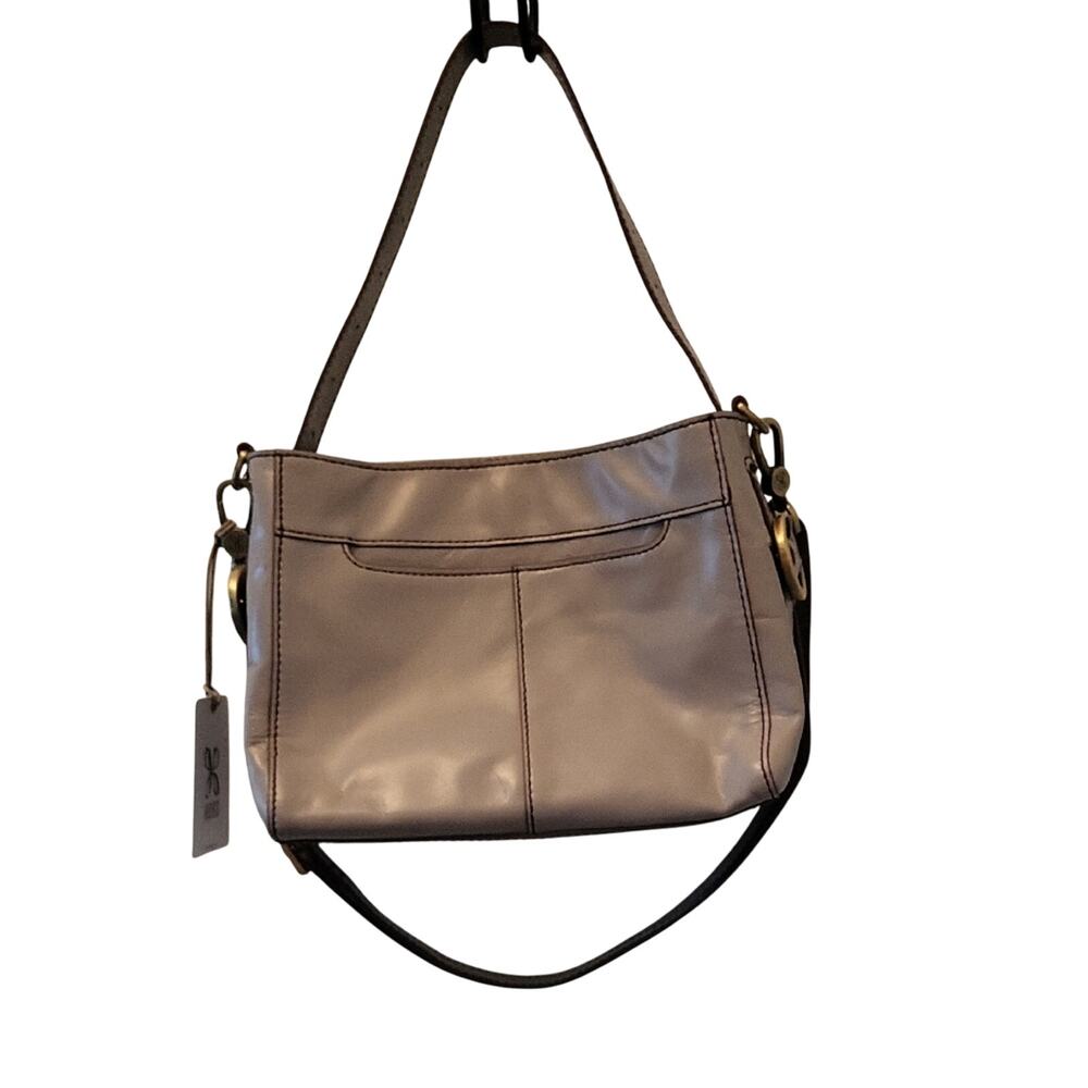 Chic HOBO Light Gray Shoulder Bag Crossbody Purse
